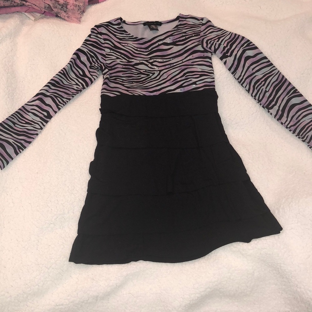 Flowers by Zoe tye dye zebra print dress